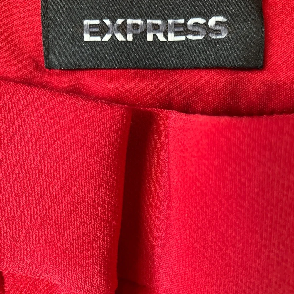 Express Bright Red Stretch Extreme Skinny Christmas Pants - Picture 4 of 11